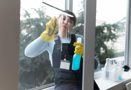Nettoyage de vitres intérieures et extérieures à Palante